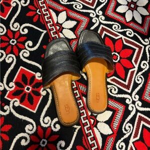 UGG Black Slide Sandals